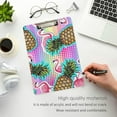thumbnail image 5 of FMSHPON Summer Pineapple Flamingo Clipboard Hardboard Wood Nursing Clip Board and Pull for Standard A4 Letter 13x9 inches, 5 of 7