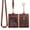 Coffee, variant on Wonderpool ID Badge Holder Genuine Leather Card Slots Case with Detachable Neck Lanyard and Retractable Badge Reel for Office School Hospital Exhibition ID & Driver Licence (Brown)