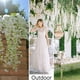 thumbnail image 5 of 12 flores artificiales de glicina de 3.6 pies/pieza blanca densa artificial de glicina falsa de vid de ratta para colgar guirnalda de flores de seda para decoración del hogar, fiesta, boda (blanco-den, 5 of 5