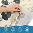 thumbnail image 4 of Yayeee Kitchen Valance Rod Pocket 54" x 18" Living Room Window Curtain, Small Black Flowers, 4 of 6