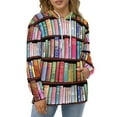 thumbnail image 4 of Bookworm Antique Book Library Men's Women New Sweatshirt Hoodie Men's Plus Size Sweatshirt Hooded Sweatshirt 3d Printed Street Men's Cloth, 4 of 6