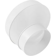 Repa Market 6 to 4 Round Plastic Duct Reducer - PVC Pipe Increaser, HVAC Exhaust, Intake