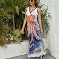 thumbnail image 3 of Octopus in The Mysterious Ocean Pattern Design Sleeveless Dress Summer Clothes for Women Women's Clothing 2025, 3 of 7