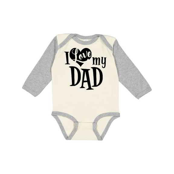 Inktastic I Love My Dad Boys or Girls Long Sleeve Baby Bodysuit