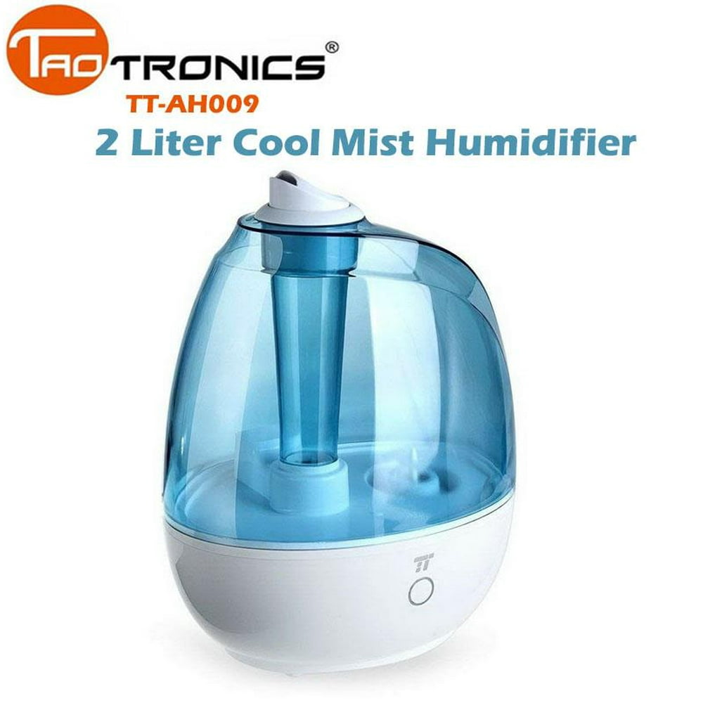 TaoTronics Cool Mist Humidifier 2 Liter Quiet Waterless BPAFree TT