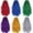 Assorted Color, variant on Vorkoi 88.5 ft 6 Rolls Halloween Tinsel Garland Decor Glitter Metallic Twist Garland Wedding Summer Luau Birthday Party Indoor Outdoor Hanging Home Decor