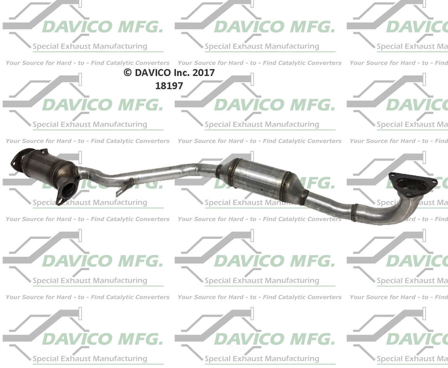 Davico Mfg 18197 Direct-Fit Catalytic Converter