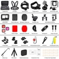 thumbnail image 4 of Juego de accesorios para GoPro Hero 10/Hero 9 negro, oGoDeal funda protectora impermeable accesorios de snorkel soporte para bicicleta Selfie Pole Head Strap para GoPro Hero 9 10, 4 of 6