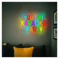 thumbnail image 4 of Letrero De Neón You Texs Keraoke Party Con Luz Regulable Por USB Para Bares, Cuevas De Hombres, Dormitorios, Fiestas, Decoración De Pared, 40.6cmx18.3cm, 4 of 6