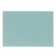 thumbnail image 1 of Aqua Cutting Board, Ocean Themed Pattern Swirled Waves Seascape in Oviform Maritime Surfing Design, Decorative Tempered Glass Cutting and Serving Board, Small Size, Pale Blue White, by Ambesonne, 1 of 1
