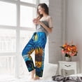 thumbnail image 5 of Yiaed Starry Night Sunflower Field Print Womens Lounge Pants, Loose PJ Bottoms, Long Pajama Pants for Women-Large, 5 of 6