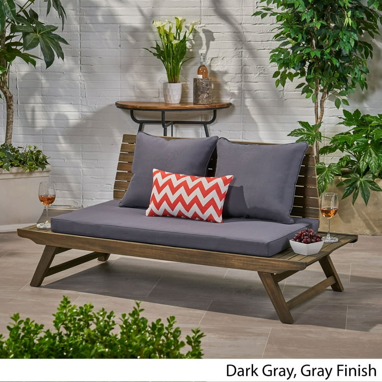 Kaitlyn outdoor 2024 acacia wood loveseat