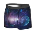 thumbnail image 2 of Daiia Planets Stars And Galaxies1 Men's Underwear Boxer Briefs, Cotton Stretch Moisture-Wicking Underwear-Large, 2 of 9