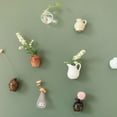 thumbnail image 4 of Hyasfey 1/5/7Pcs 3D Vase Ceramic Fridge Magnet Chinese Style Mini Flower Vase Refrigerator Magnet Home Office Kitchen Refrigerator Decoration, 4 of 8