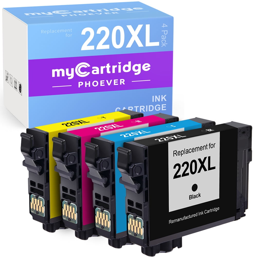 Leize Remanufactured Ink Cartridges Replacement for Epson 220 220XL T220XL 5-Pack use for Workforce Pro WF-2750 WF-2760 WF-2650 WF-2630 WF-2660 XP-420 XP-320 2 Black, 1 Cyan, 1 Magenta, 1 Yellow 