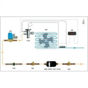 Danfoss Liquid Line Filter Drier Dcl 162 1/4 in. Flare 1.5-2 tons Unidirectional 6-1/16 in. Long 3-1/8 in. Wide 023z5007