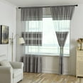 thumbnail image 4 of Vikakiooze Leaves Sheer Curtain Tulle Window Treatment Voile Drape Valance 1 Panel Fabric, 4 of 5