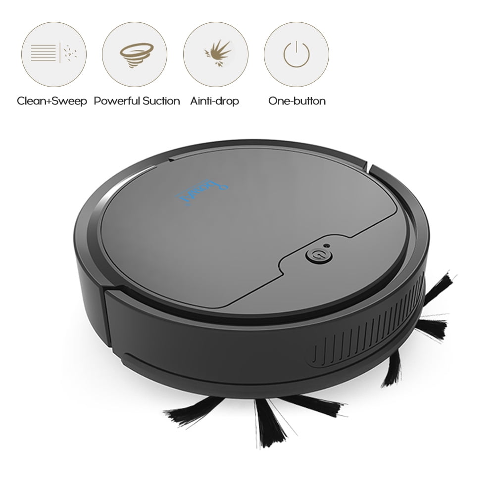 1800PA 3 in1 Intelligent Rechargeable Vacuum Cleaner Robot Suction Drag