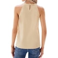 thumbnail image 5 of NFTOEIULA Women Sparkly Sequin Halter Neck Sleeveless Tank Top, 5 of 7