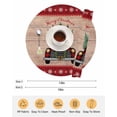 thumbnail image 6 of 15 Inch Round Placemats Set of 4, Christmas Truck Non Slip Heat Insulation PP Table Mats, Xmas Snowflakes Tree Farmhouse Wooden Washable Place Mats for Kitchen Dining Party Table Decor, 6 of 7