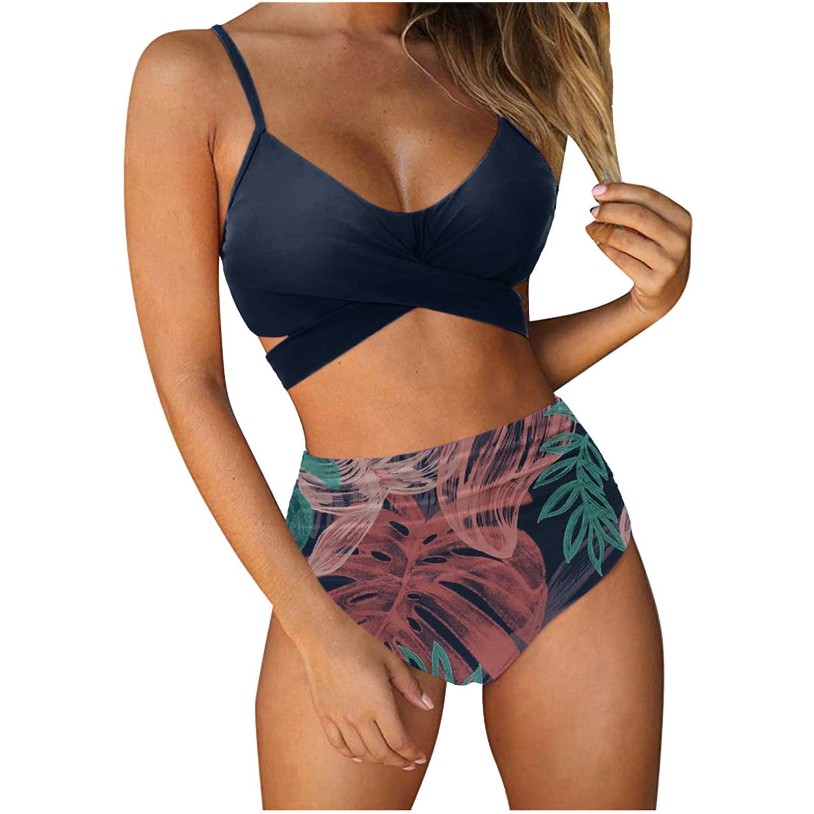 fvwitlyh Bikini Sets for Women Super Soft Swim Vest Push Up