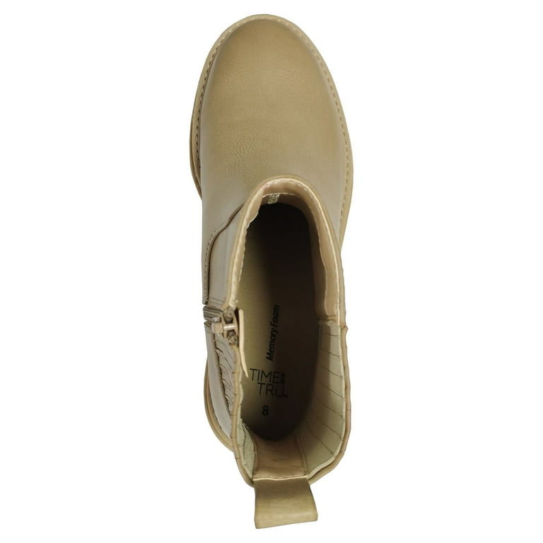 Time and Tru Women s Lug Chelsea Boots Wide Width Available