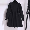 thumbnail image 4 of XYAIYT Girls Knitted Dresses Elegant Casual Long Sleeve Sweater Dress Children Girl Trendy Cute Fall Winter Wear, 4 of 6