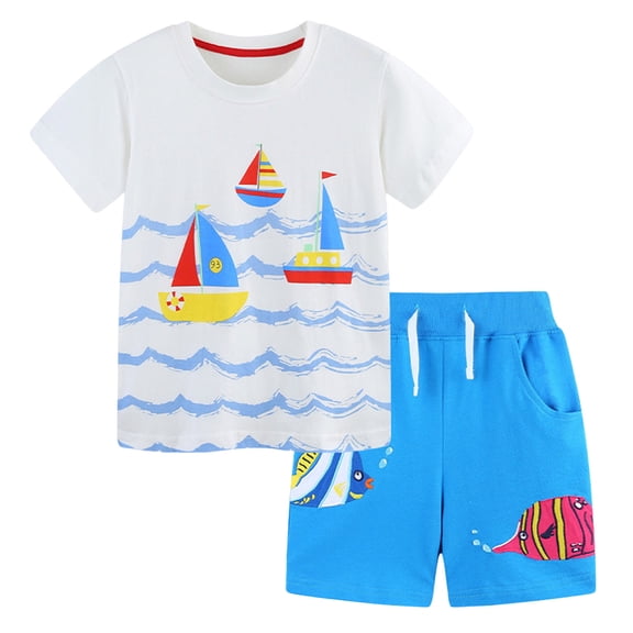 Soepste Toddler Boy Sets 2T Boy Clothes Toddler Boy Clothes Kids Summer Outfits Shirt Short Sets