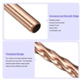 thumbnail image 3 of 2Pack 8.46" Long 0.24" Dia Stainless Steel Straight Threaded Straws for Frozen Bubble Tea Drinks (Gold), 3 of 6