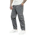 thumbnail image 2 of Homeyce Cargo Work Pants for Men Durable Ripstop Elastic Waist Cargo Pants Breathable Water Resistant Military Hiking Pants Work Outdoor Quick Dry Pants Multi Pockets,Gray 3XL, 2 of 7