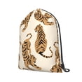 thumbnail image 5 of XMXT Unisex Drawstring Backpack for Women Men, Cute Tiger Background Waterproof Gym Bag String Bags for Shopping Sport Travel, s, 5 of 8
