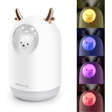 

Portable Mini Humidifier Humidifier with Adjustable Mist Mode 300ml Water Tank