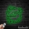 thumbnail image 2 of Handmadetneonsign Flower Garden Name Metal Wall Art Light, Flower Metal Sign Wall Decor, Flower Metal Decor, 2 of 5
