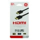 Câbles HDMI GE de 6 Pieds, Connecteurs Plaqués Or Premium (HD 1080P Complet) – image 2 sur 2