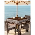 thumbnail image 4 of Square Outdoor Tablecloth with Umbrella Hole Coffee Brown Greek Key Outside Table Cloth Waterproof Patio Table Cover Geometric Greece Ancient Farmhouse Geo Zipper Tablecloths for Picnic 60x60 Inch, 4 of 8