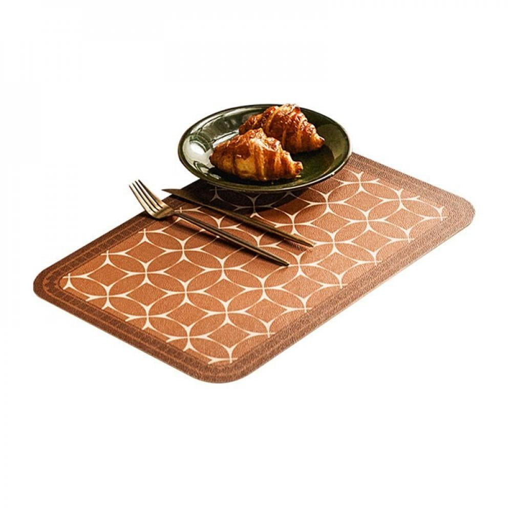 Non-slip Insulation Silicone Placemat Dining Table Bowl Dish Place Mat 40*30cm G 