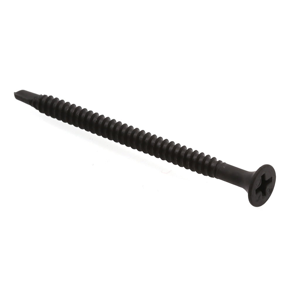 Drywall Screws, Bugle Head, Phillips Drive, 8 X 23/8 in., Black
