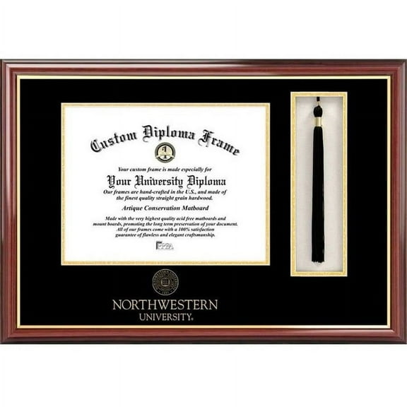 Northwestern University 8.5" x 11" Tassel Box and Diploma Frame