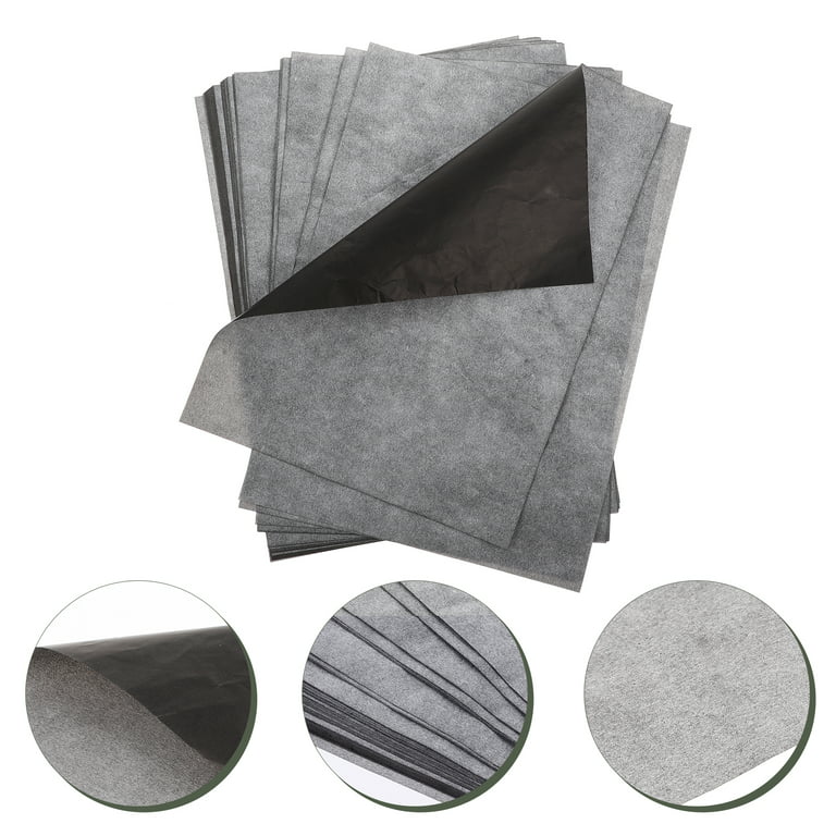 100 Sheets of Carbon Transfer Copy Paper One-Side Transfer Paper A4 Carbon Paper, Size: 0.01X21X29.5CM