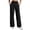 Black #004, variant on Wide Leg Yoga Pants for Women High Waisted Loose Fit Casual Summer Workout Lounge Trousers with Pockets, 2XL