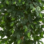Nearly Natural 6 Ficus Artificial Tree, Green