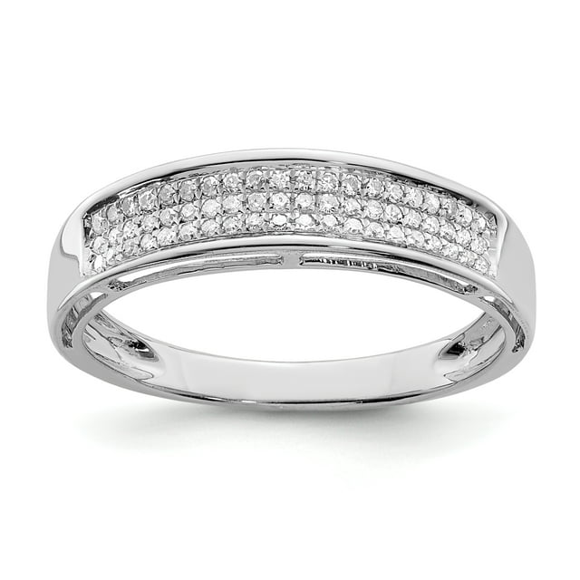 Bague de Mariage pour Femmes en Argent Sterling 925 avec Diamants