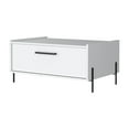 thumbnail image 2 of Glendale Coffee Table With Flip-Down Door Modern Design, Hidden Storage & Scratch-Resistant , White, 2 of 8