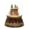 thumbnail image 3 of Roman 6.5" Brown and Gold Musical Nativity Dome Christmas Snow Globe Tabletop Decor, 3 of 3