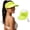Green, variant on Womens Sun Visor Hat UV Protection, Foldable Wide Brim High Ponytail Summer Cap, Breathable Open Top Beach Travel Sports Visor for Head 22-22.8 Inch(White)