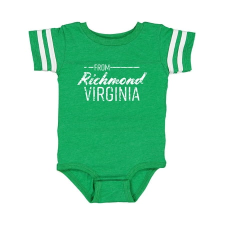 

Inktastic From Richmond Virginia in White Distressed Text Gift Baby Boy or Baby Girl Bodysuit