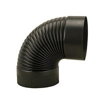 Imperial Manufacturing 8 in. Dia. x 8 in. Dia. 90 deg. Steel Stove Pipe Elbow