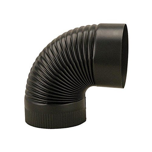 Imperial Manufacturing 8 in. Dia. x 8 in. Dia. 90 deg. Steel Stove Pipe Elbow