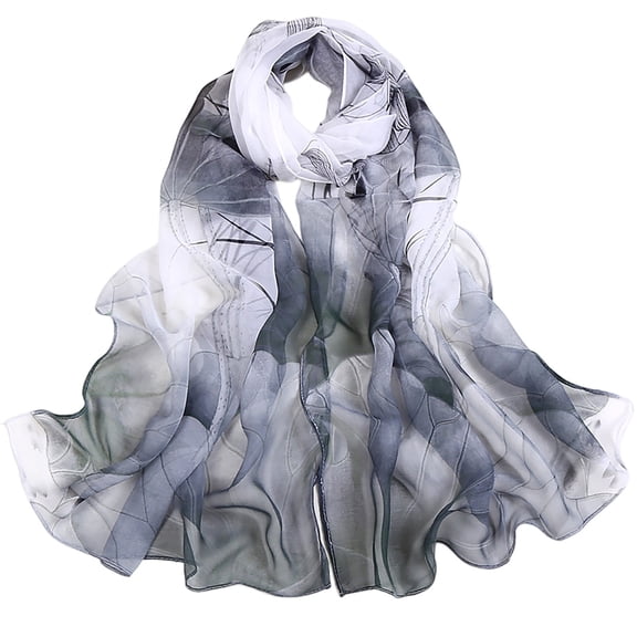 BRICH Scarfs for Women Lightweight Scarves Elegant Floral Pattern Sheer Scarfs Shawls Wraps 030 One Size