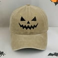 thumbnail image 2 of DJN Sun Hat Pumpkin Head Halloween Baseball Cap (Customizable Design) Trucker Hat, 2 of 6